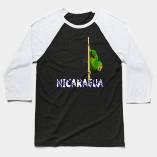 Nicaragua Parrot Baseball T-Shirt